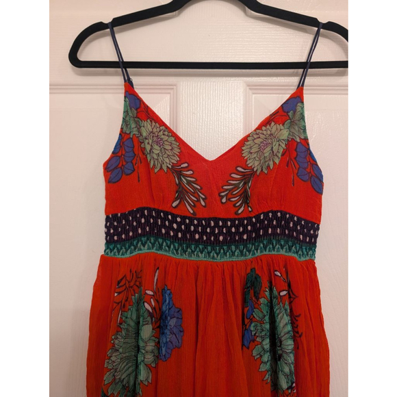 $168 Anthropologie Maeve Ikebana Timeless Maxi Dress Boho Indie Floral Sz 4 - Picture 3 of 7